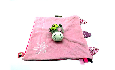 奶牛婴儿安抚方巾