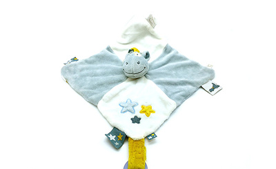 河马婴儿安抚方巾